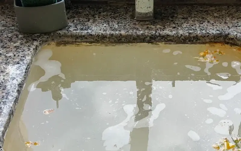 Image of blocked sink - blocked drains great yarmouth